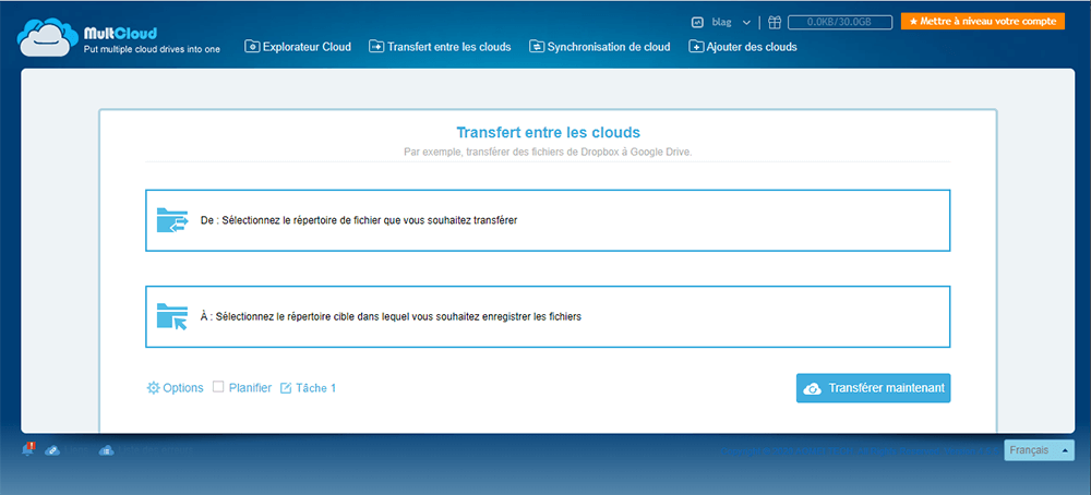 transferts entre cloud